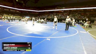 106 Class 1 lbs Quarterfinal - Bryson Dubes, Centralia vs Garrett Gordon, Summit Christian Academy