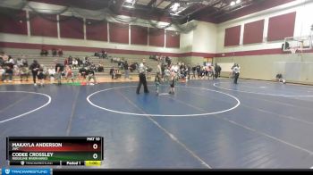 41-42 lbs Round 3 - Makayla Anderson, JWC vs Codee Crossley, Ridgeline Riverhawks
