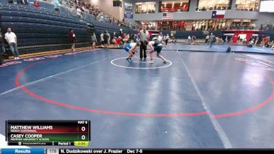 190 lbs Cons. Round 1 - Matthew Williams, Frisco Centennial vs Casey Cooper, Memphis University School