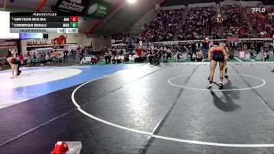 5A 120 lbs Quarterfinal - Christian Segali, Middleton vs Greyson Molina, Minico