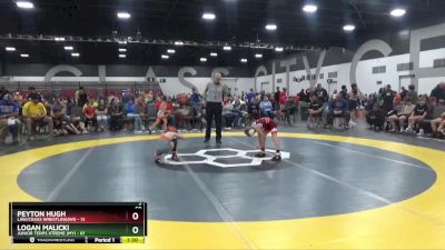 60 lbs 2nd Wrestleback (8 Team) - Peyton Hugh, LAW/Crass Wrestling(WI) vs Logan Malicki, Junior Terps Xtreme (MY)