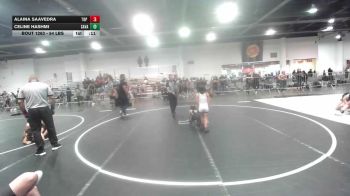 54 lbs Final - Alaina Saavedra, Top Rank Hammers vs Celine Hashmi, Savage House WC