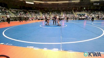 110 lbs Quarterfinal - Connor Propst, Verdigris Youth Wrestling vs Addison McLaughlin, Sallisaw Takedown Club