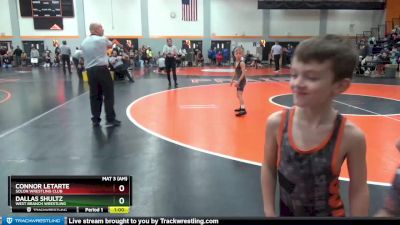 PW-3 lbs Cons. Semi - Connor Letarte, Solon Wrestling Club vs Dallas Shultz, West Branch Wrestling