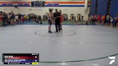 165 lbs Quarterfinal - Asa Klee, River City Wrestling LLC vs Reynold Vake Martin, Richmond Wrestling Club