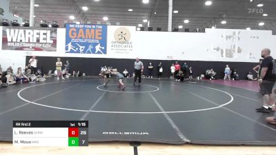 73 lbs Rr Rnd 2 - Liam Reeves, Steel Valley Renegades vs Max Moua, Mosers Mat Club