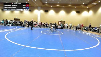 165 lbs Champ. Round 2 - Anthony Weaver, New York vs Nolan Koehler, Pennsylvania