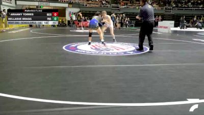 Schoolgirls - 140 lbs Champ. Round 2 - Arianny Torres, Brawley Gladiators 2.0 Wrestling vs Bellasue Bragg, Poway Elite