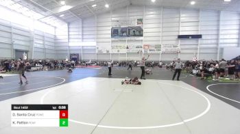 62 lbs Round Of 16 - Daniel Santa Cruz, Powerline Wrestling vs Kaiden Patton, Fearless WC