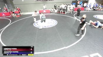 215 lbs Round 1 (16 Team) - Jeremiah Mora, SJWA-GR vs Kingston Coates, NAWA-GR