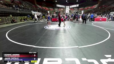 106 lbs 3rd Place Match - Dominic Andrini, Cardinal Wrestling Club vs Jakob Castillo, Merced Bears Wrestling Club