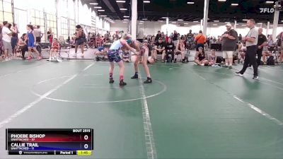 85-90 lbs Round 2 - Phoebe Bishop, Unattached vs Callie Trail, Unattached