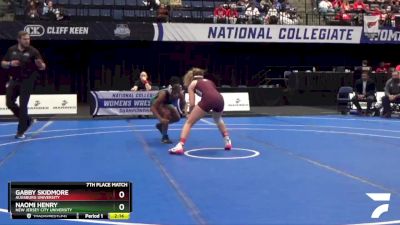 123 lbs 7th Place Match - Naomi Henry, New Jersey City University vs Gabby Skidmore, Augsburg University