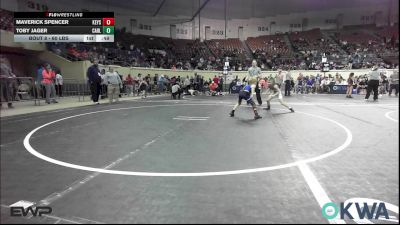 60 lbs 3rd Place - Maverick Spencer, Keystone Kids Wrestling Club vs Toby Jager, Carl Albert