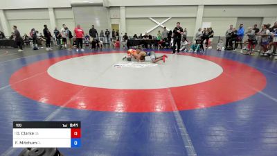 126 lbs C-semi - Dj Clarke, Georgia vs Fredrick Mitchum, Florida