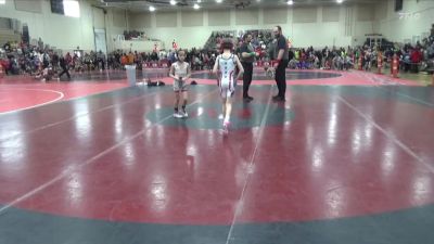 60 lbs Cons. Round 2 - Myles Johnson, Elk River vs Bryce Miller, St. James Cyclones