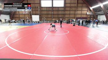 160A lbs 3rd Place - Zandanbat Batsaikhan, Mongolia vs Joseph Schinder, Blair Academy