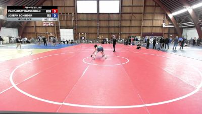 160A lbs 3rd Place - Zandanbat Batsaikhan, Mongolia vs Joseph Schinder, Blair Academy