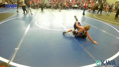 67 lbs Round Of 16 - Beckham Haubert, Buck Pride Wrestling vs River Rainbolt, Gentry Youth Wrestling