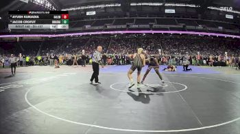 D1-157 lbs Cons. Round 1 - Jacob Crofut, Grand Ledge HS vs Ayush Kunjadia, Salem HS
