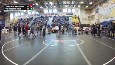 100 lbs Cons. Round 5 - Hadassa Majano Herrera, Winter Springs High School vs Kenadee Michaels, Braden River High School