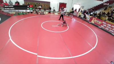 43 lbs Round 1 - Eliana Meza, Pounders WC vs Mila Lopez, SoCal Hammers