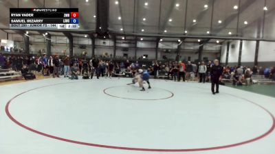 Junior FS - 144 lbs Cons. Round 4 - Ryan Vader, Zillah Wrestling vs Samuel Irizarry, Lake Stevens Wrestling Club