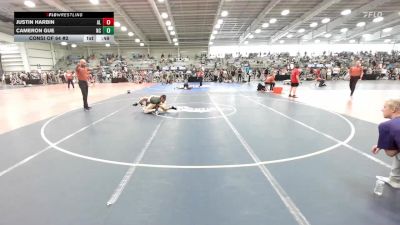 126 lbs Consi Of 64 #2 - Justin Harbin, AL vs Cameron Gue, NC