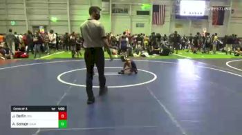 53 lbs Consi Of 4 - Joshua Delfin, Driller WC vs Ari Sobaje, Champ Academy