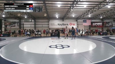 125 kg Champ. Rd Of 64 - James Campbell, Michigan Wrestling Club vs Jacob Levy, Tar Heel Wrestling Club