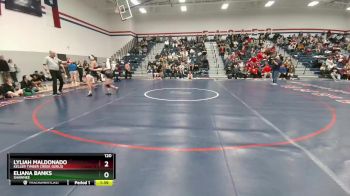 120 lbs Quarterfinal - Lyliah Maldonado, Keller Timber Creek (Girls) vs Eliana Banks, Shawnee