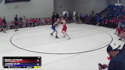 70 lbs Round 5 (6 Team) - Grant Lottmann, Kansas Red Boys vs Cannon Ziller, Illinois Boys