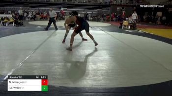 195 lbs Prelims - Nick Merageas, St. Sebastian`s School vs Aiden Weber, St. Mary`s Ryken