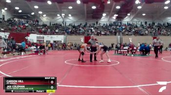 126 lbs Cons. Round 2 - Carson Hill, Mt. Vernon vs Jax Coleman, South Gibson Wrestling Club