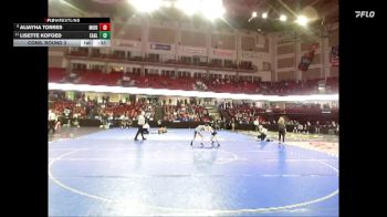 100 lbs Cons. Round 3 - Lisette Kofoed, Eagle vs Aliayha Torres, Middleton