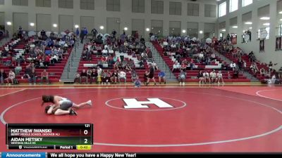 121 lbs Cons. Round 2 - Matthew Iwanski, Berry Middle School (Hoover AL) vs Aidan Metsky, Vestavia Hills HS