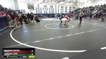 125 lbs Cons. Round 3 - Angelina Licon, San Dimas vs Adamaris Montiel, Hueneme