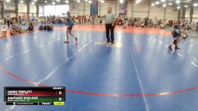 92 lbs Rd# 4- 2:00pm Friday Final Pool - Santiago Guillent, West Coast Elite vs James Triplett, Maryland GOLD