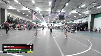 135 lbs Quarterfinal - Maddie Snowbarger, Derby vs Kayden Sipp, 2TG