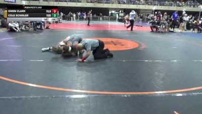 130 lbs Consolation - Owen Clark, Palmyra vs Cole Schisler, York Springs