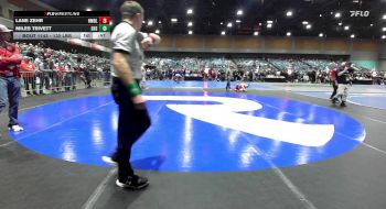 132 lbs Consi Of 32 #2 - Lane Zehr, Homedale vs Miles Trivett, Stansbury