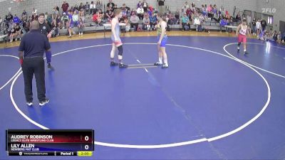 143 lbs Round 1 - Audrey Robinson, Legacy Elite Wrestling Club vs Lily Allen, Newberg Mat Club