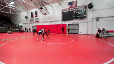 133 lbs Champ. Round 1 - Evan McShane, Cerritos College vs Johnny Cervantes, Palomar