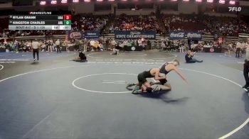 D 1 126 lbs Cons. Round 3 - Rylan Gnann, Live Oak vs Kingston Charles, Airline