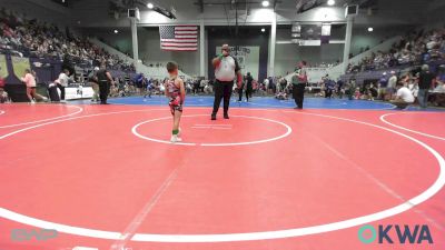 52 lbs Consi Of 8 #2 - Hayden Roth, Berryhill Wrestling Club vs Daxton Houston, Skiatook Youth Wrestling