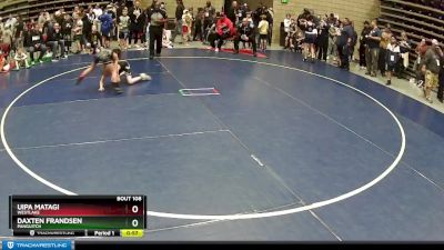 86 lbs Champ. Round 1 - Uipa Matagi, WESTLAKE vs Daxten Frandsen, Panguitch