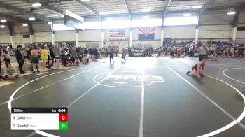 150 lbs Consi Of 16 #2 - Brody Cobb, Lions WC vs Owen Sandell, Pinnacle HS