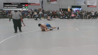 120 lbs Champ. Rd Of 64 - Casen Villastrigo, Crook County High School vs Kent Montgomery, Moen Wrestling Academy