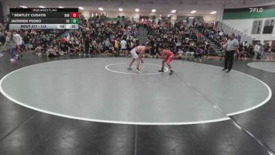 113 lbs Cons. Round 2 - Jaedrien Pedro, GI Grapplers vs Bentley Cusatis, Doniphan