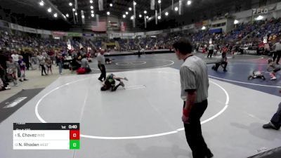 70 lbs Round Of 16 - Silas Chavez, Ridge Wrestling vs Noah Rhoden, Western Slope Warriors